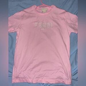 Fendi Kids Pink T-Shirt